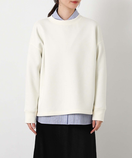 Gready Brilliant（グレディブリリアン）の「ＢＡＳＩＣダンボールカットソー（Tシャツ/カットソー・レディース・アイボリー/チャコールグレー・38）」の19枚目の写真