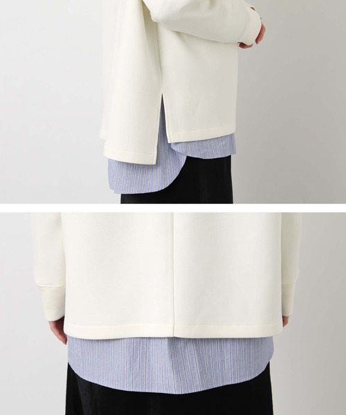 Gready Brilliant（グレディブリリアン）の「ＢＡＳＩＣダンボールカットソー（Tシャツ/カットソー・レディース・アイボリー/チャコールグレー・38）」の22枚目の写真