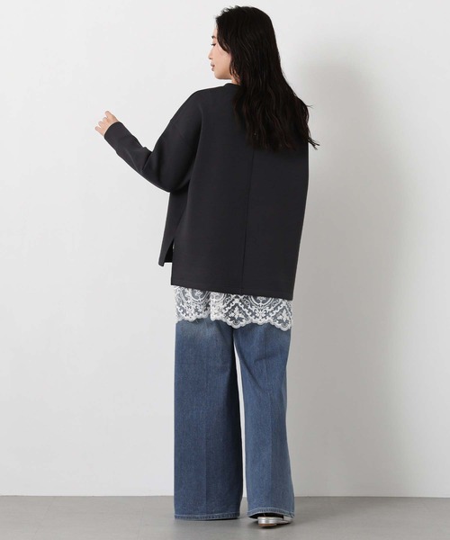 Gready Brilliant（グレディブリリアン）の「ＢＡＳＩＣダンボールカットソー（Tシャツ/カットソー・レディース・アイボリー/チャコールグレー・38）」の13枚目の写真