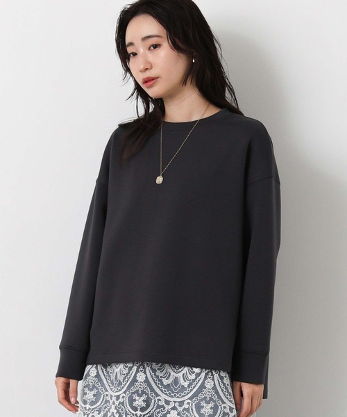 Gready Brilliant（グレディブリリアン）の「ＢＡＳＩＣダンボールカットソー（Tシャツ/カットソー・レディース・アイボリー/チャコールグレー・38）」の15枚目の写真