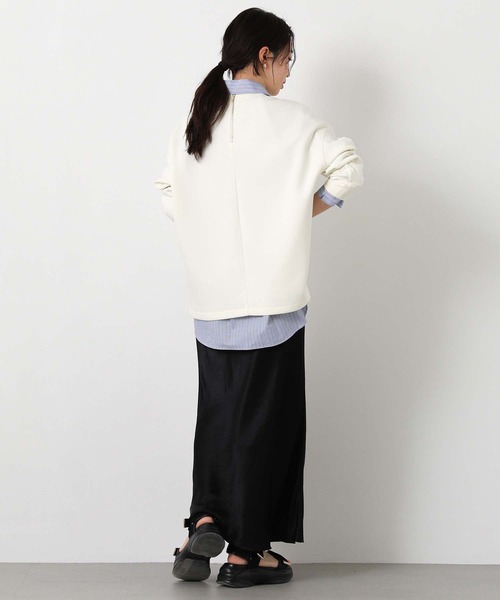 Gready Brilliant（グレディブリリアン）の「ＢＡＳＩＣダンボールカットソー（Tシャツ/カットソー・レディース・アイボリー/チャコールグレー・38）」の5枚目の写真