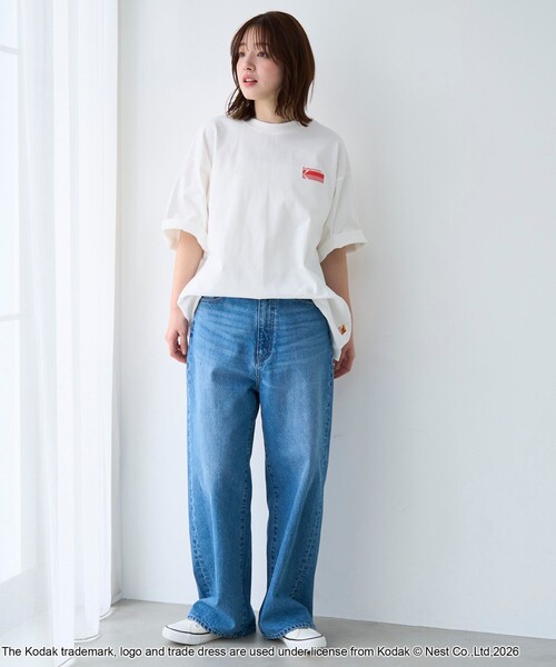 KODAK(コダック)の「【Kodak/コダック】ロゴプリント ショートスリーブTシャツ(Tシャツ/カットソー・メンズ・イエロー/レッド/ホワイト・L/M)」の4枚目の写真