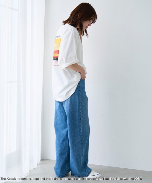 KODAK(コダック)の「【Kodak/コダック】ロゴプリント ショートスリーブTシャツ(Tシャツ/カットソー・メンズ・イエロー/レッド/ホワイト・L/M)」の5枚目の写真