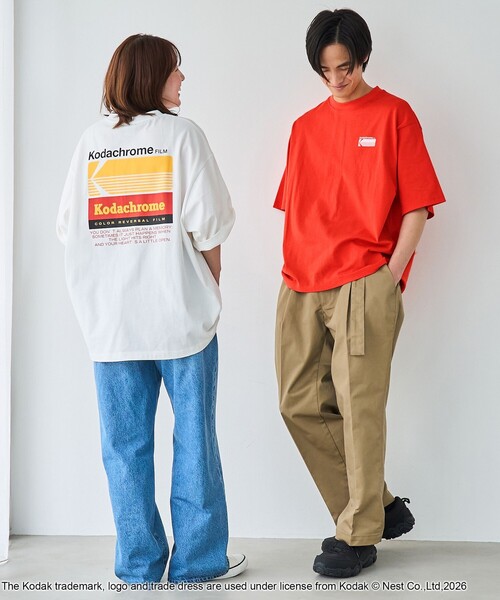 KODAK(コダック)の「【Kodak/コダック】ロゴプリント ショートスリーブTシャツ(Tシャツ/カットソー・メンズ・イエロー/レッド/ホワイト・L/M)」の11枚目の写真