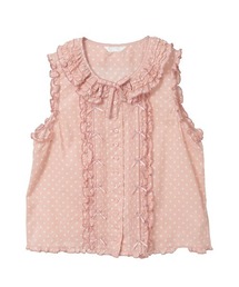 PINK HOUSE（ピンクハウス）の「フリル使いノースリーブブラウス（シャツ/ブラウス）」