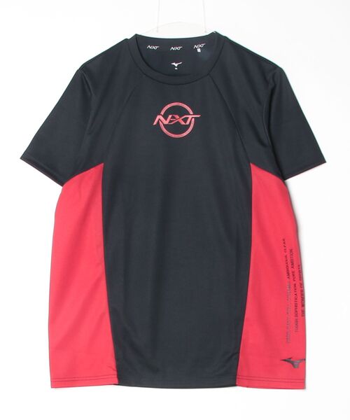 MIZUNO（ミズノ　）の「ミズノ  N-XT PureHyperTシャツ（Tシャツ/カットソー・メンズ・ブラック×レッド/ネイビー/ホワイト・M/L/LL）」の11枚目の写真