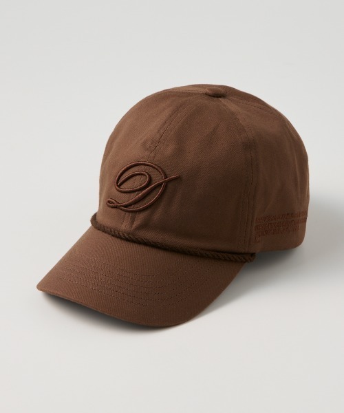 DOUBLE STANDARD CLOTHING(ダブルスタンダードクロージング)の「Dロープベースボールキャップ(キャップ・レディース・ブラウン/ブラック/カーキ/オフホワイト・FREE)」の4枚目の写真