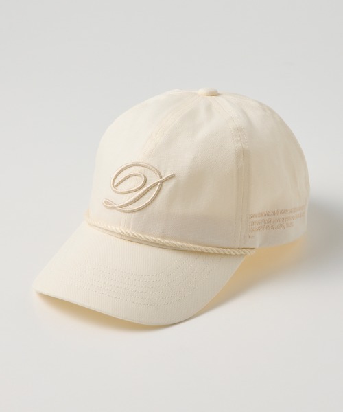 DOUBLE STANDARD CLOTHING(ダブルスタンダードクロージング)の「Dロープベースボールキャップ(キャップ・レディース・ブラウン/ブラック/カーキ/オフホワイト・FREE)」の2枚目の写真