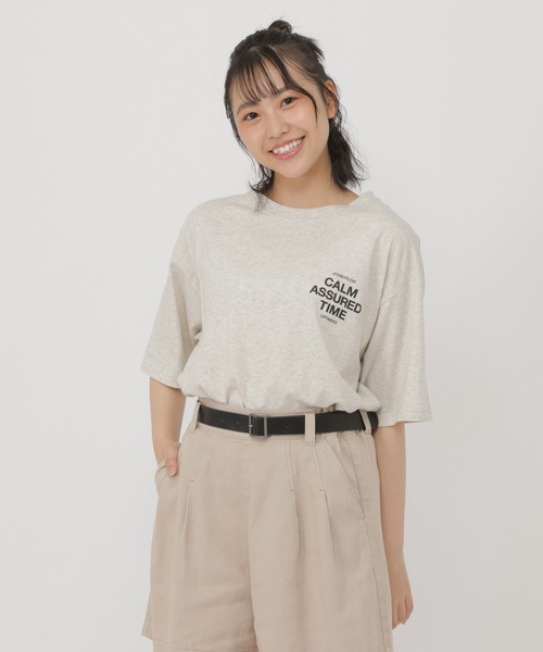 GIRLグラフィック半袖Tシャツ/AND YUA ANY/638794（Tシャツ