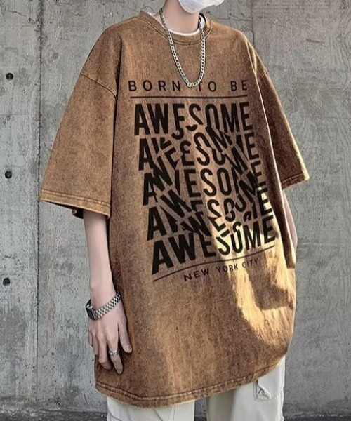 link lot（リンクロット）の「ピグメント加工ビッグロゴT（Tシャツ/カットソー・メンズ・パープル/ピンク/ブラック・L/M）」の15枚目の写真