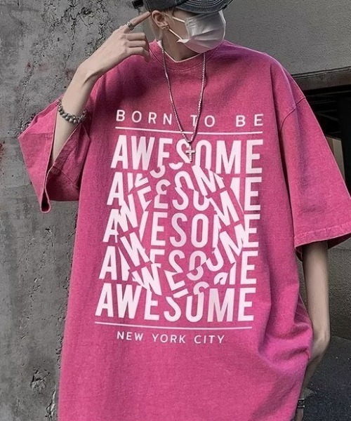 link lot（リンクロット）の「ピグメント加工ビッグロゴT（Tシャツ/カットソー・メンズ・パープル/ピンク/ブラック・L/M）」の21枚目の写真