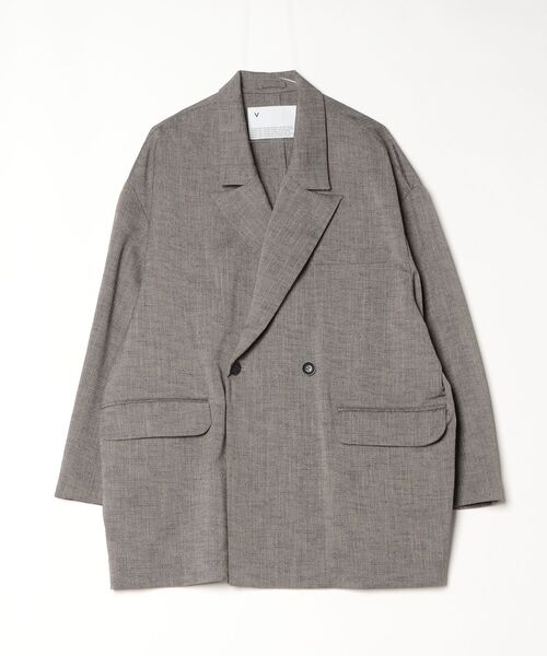 VOAAOV（ヴォアーブ）の「【VOAAOV】STRIPE - SET UP Double Big Jacket（テーラードジャケット・メンズ・ネイビー/ブラウン・1）」の15枚目の写真