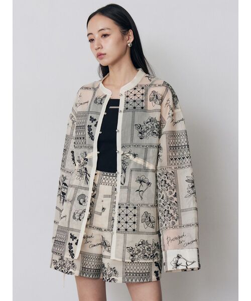 MURUA（ムルーア）の「【セットアップ対応】タックレースショートパンツ（その他パンツ・レディース・ブラック/アイボリー・FREE）」の5枚目の写真