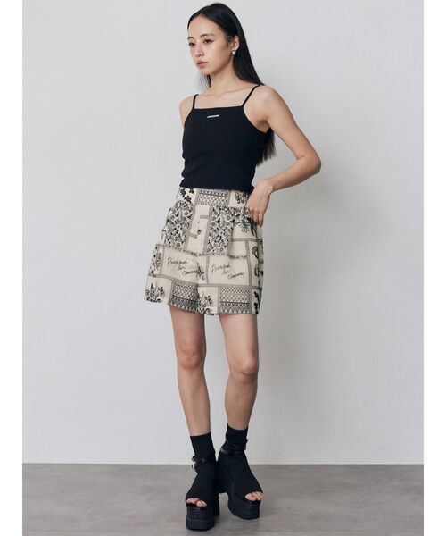 MURUA（ムルーア）の「【セットアップ対応】タックレースショートパンツ（その他パンツ・レディース・ブラック/アイボリー・FREE）」の11枚目の写真