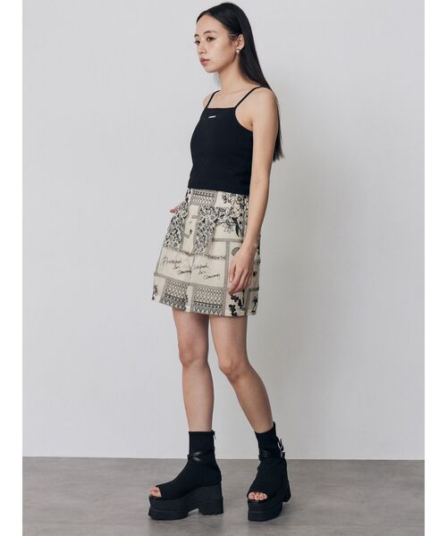 MURUA（ムルーア）の「【セットアップ対応】タックレースショートパンツ（その他パンツ・レディース・ブラック/アイボリー・FREE）」の12枚目の写真