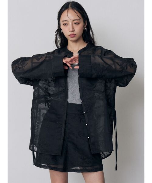 MURUA（ムルーア）の「【セットアップ対応】タックレースショートパンツ（その他パンツ・レディース・ブラック/アイボリー・FREE）」の14枚目の写真