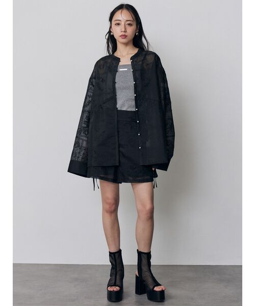 MURUA（ムルーア）の「【セットアップ対応】タックレースショートパンツ（その他パンツ・レディース・ブラック/アイボリー・FREE）」の17枚目の写真