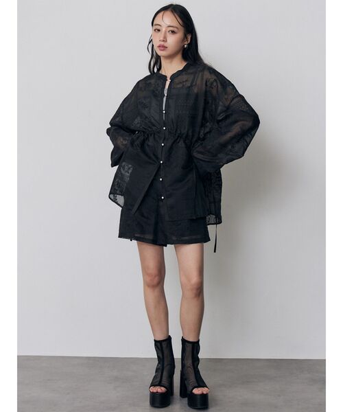 MURUA（ムルーア）の「【セットアップ対応】タックレースショートパンツ（その他パンツ・レディース・ブラック/アイボリー・FREE）」の18枚目の写真