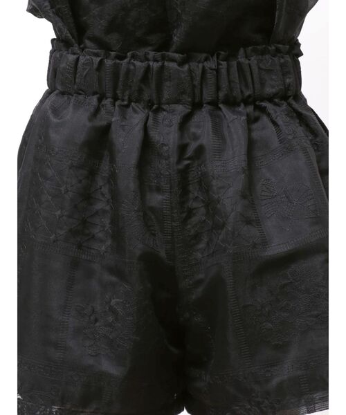 MURUA（ムルーア）の「【セットアップ対応】タックレースショートパンツ　夏服（その他パンツ・レディース・ブラック/アイボリー・FREE）」の3枚目の写真