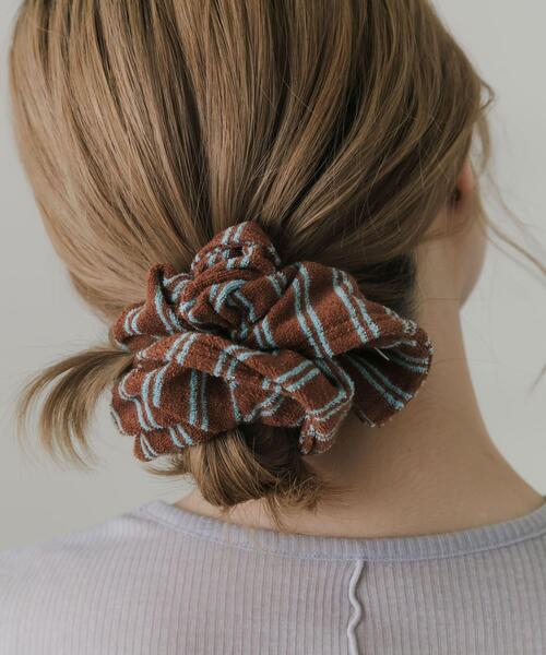 SMELLY（スメリー）の「パイルストライプシュシュ（シュシュ・レディース・ブラウン系その他/ピンク系その他・-）」の11枚目の写真