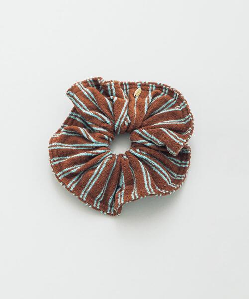 SMELLY（スメリー）の「パイルストライプシュシュ（シュシュ・レディース・ブラウン系その他/ピンク系その他・-）」の6枚目の写真