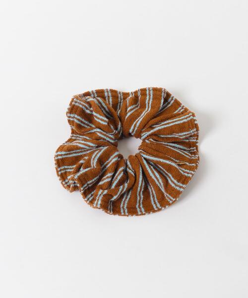 SMELLY（スメリー）の「パイルストライプシュシュ（シュシュ・レディース・ブラウン系その他/ピンク系その他・-）」の4枚目の写真