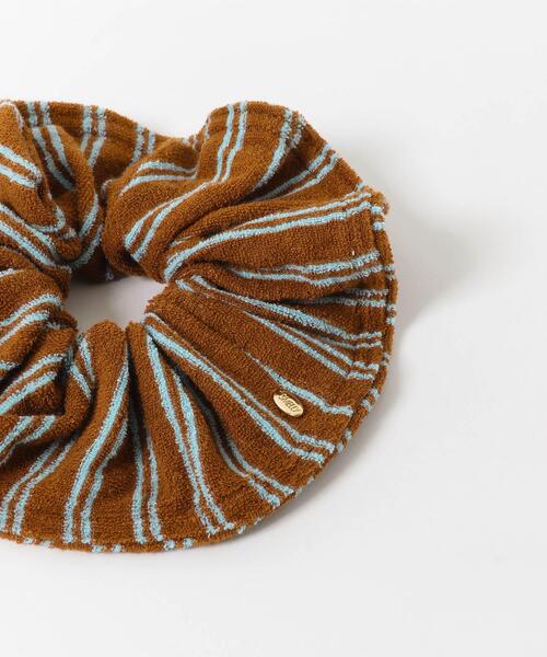 SMELLY（スメリー）の「パイルストライプシュシュ（シュシュ・レディース・ブラウン系その他/ピンク系その他・-）」の3枚目の写真