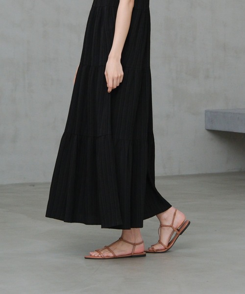 LAKOLE(ラコレ)の「華奢ストラップサンダル / 658058(サンダル・レディース・ブラック/ライトブラウン・MEDIUM/LARGE)」の6枚目の写真