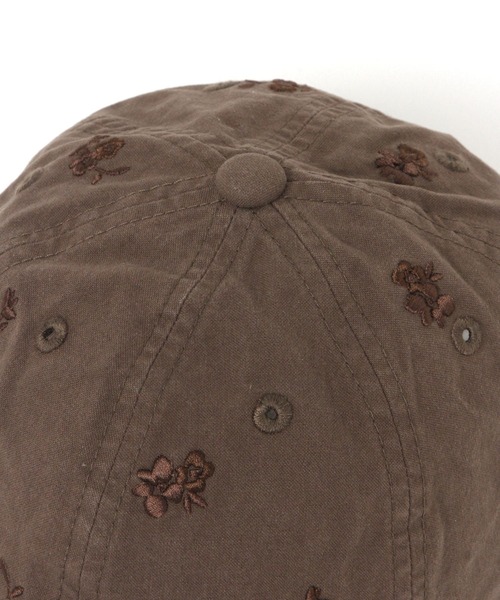 studio CLIP（スタディオクリップ）の「【抗菌防臭】総刺繍キャップ（キャップ・レディース・ブラウン/アイボリー・FREE）」の12枚目の写真