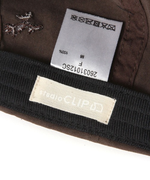 studio CLIP（スタディオクリップ）の「【抗菌防臭】総刺繍キャップ（キャップ・レディース・ブラウン/アイボリー・FREE）」の14枚目の写真