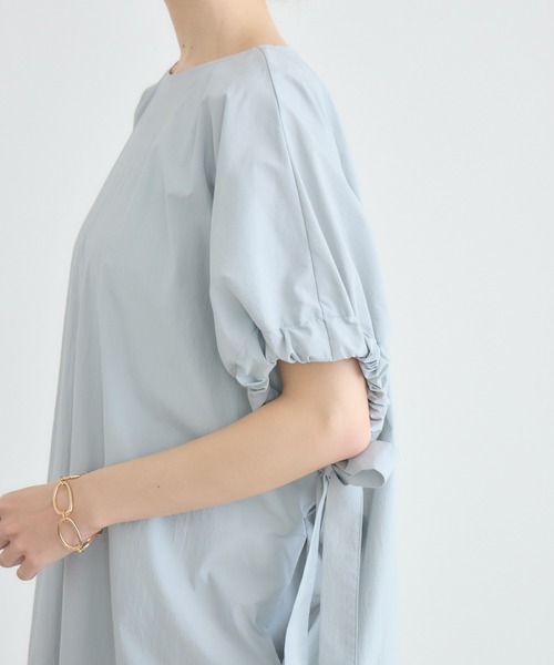 KATHARINE ROSS（キャサリンロス）の「【KATHARINE ROSS】【UV/COOL】袖リボンワンピース（ワンピース・レディース・ブルー/ブラック・FREE）」の6枚目の写真