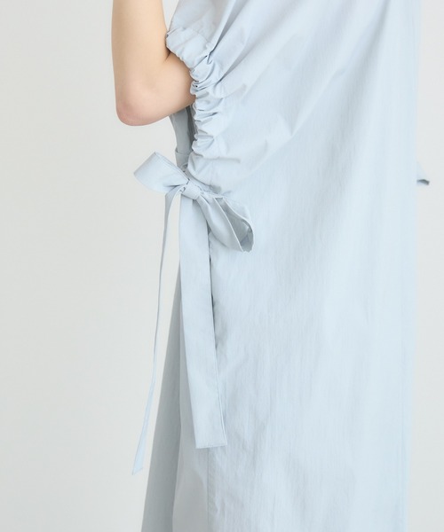 KATHARINE ROSS（キャサリンロス）の「【KATHARINE ROSS】【UV/COOL】袖リボンワンピース（ワンピース・レディース・ブルー/ブラック・FREE）」の7枚目の写真