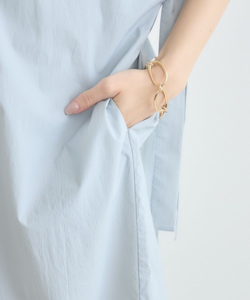 KATHARINE ROSS（キャサリンロス）の「【KATHARINE ROSS】【UV/COOL】袖リボンワンピース（ワンピース・レディース・ブルー/ブラック・FREE）」の9枚目の写真