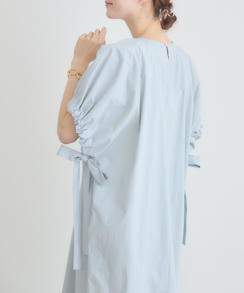 KATHARINE ROSS（キャサリンロス）の「【KATHARINE ROSS】【UV/COOL】袖リボンワンピース（ワンピース・レディース・ブルー/ブラック・FREE）」の12枚目の写真