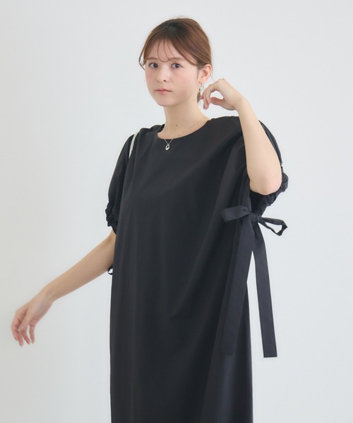 KATHARINE ROSS（キャサリンロス）の「【KATHARINE ROSS】【UV/COOL】袖リボンワンピース（ワンピース・レディース・ブルー/ブラック・FREE）」の16枚目の写真
