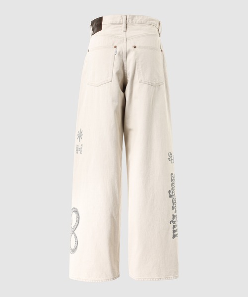 SUGARHILL（シュガーヒル）の「TATTOO FLASH PRINT MODERN DENIM WIDE CUT（デニムパンツ・メンズ・ベージュ系その他・30）」の9枚目の写真