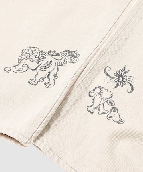 SUGARHILL（シュガーヒル）の「TATTOO FLASH PRINT MODERN DENIM WIDE CUT（デニムパンツ・メンズ・ベージュ系その他・30）」の15枚目の写真