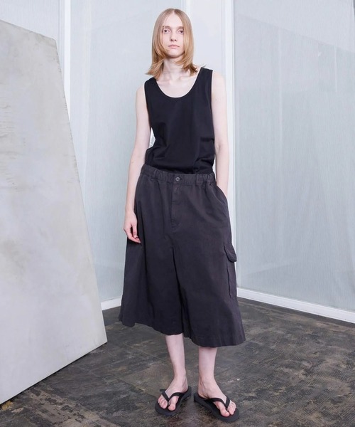VOAAOV(ヴォアーブ)の「【VOAAOV】WEATHER CLOTH GARMENT DYE Wide Short Pants(その他パンツ・メンズ・ブラック/オリーブ/チャコールグレー/ネイビー・1/2/0)」の14枚目の写真