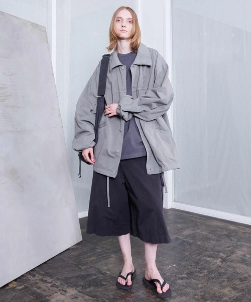 VOAAOV(ヴォアーブ)の「【VOAAOV】WEATHER CLOTH GARMENT DYE Wide Short Pants(その他パンツ・メンズ・ブラック/オリーブ/チャコールグレー/ネイビー・1/2/0)」の6枚目の写真