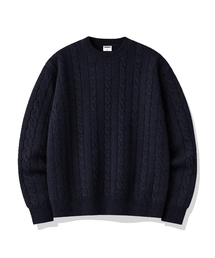 NESPA STUDIO（ネスパスタジオ）の「ロイラウンドネックケーブルニット5カラー[NSPK_2001]（ニット/セーター）」
