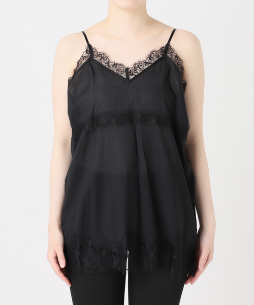 JOURNAL STANDARD（ジャーナルスタンダード）の「ボイルアイラッシュレースキャミ（キャミソール・レディース・ブラック/アイボリー・FREE）」の17枚目の写真