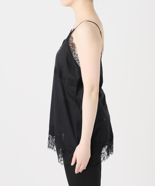 JOURNAL STANDARD（ジャーナルスタンダード）の「ボイルアイラッシュレースキャミ（キャミソール・レディース・ブラック/アイボリー・FREE）」の16枚目の写真