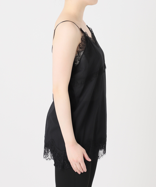 JOURNAL STANDARD（ジャーナルスタンダード）の「ボイルアイラッシュレースキャミ（キャミソール・レディース・ブラック/アイボリー・FREE）」の14枚目の写真