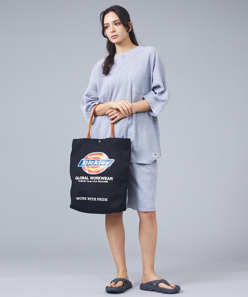 Dickies(ディッキーズ)の「【DICKIES/ディッキーズ】LOGO PRINT ROPE TOTE BAG / トートバッグ / ユニセックス(トートバッグ・メンズ・スミクロ/ブラック/オフホワイト/アイボリー・フリー)」の20枚目の写真