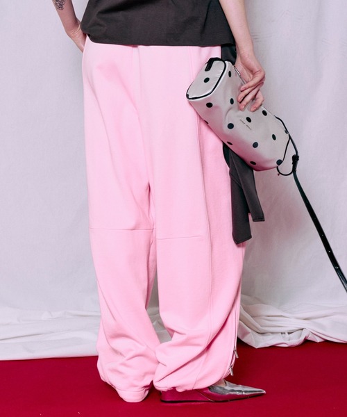 MAISON SPECIAL(メゾンスペシャル)の「【PRE-ORDER】Front Zip Sweat Pants/フロントZIPスウェットパンツ(スウェットパンツ・レディース・ピンク/ライトグレー/チャコールグレー・36/38)」の21枚目の写真