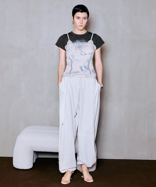 MAISON SPECIAL(メゾンスペシャル)の「【PRE-ORDER】Front Zip Sweat Pants/フロントZIPスウェットパンツ(スウェットパンツ・レディース・ピンク/ライトグレー/チャコールグレー・36/38)」の7枚目の写真