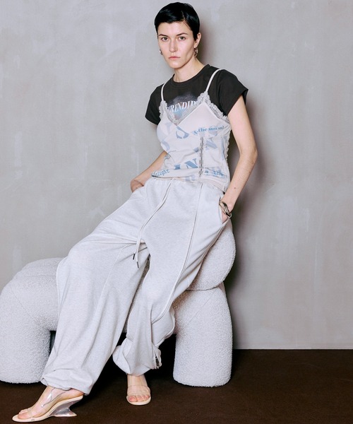 MAISON SPECIAL(メゾンスペシャル)の「【PRE-ORDER】Front Zip Sweat Pants/フロントZIPスウェットパンツ(スウェットパンツ・レディース・ピンク/ライトグレー/チャコールグレー・36/38)」の10枚目の写真