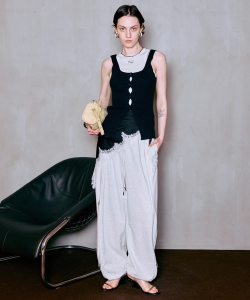 MAISON SPECIAL(メゾンスペシャル)の「【PRE-ORDER】Front Zip Sweat Pants/フロントZIPスウェットパンツ(スウェットパンツ・レディース・ピンク/ライトグレー/チャコールグレー・36/38)」の12枚目の写真