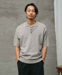 paradigm（パラダイム）の「【paradigm】コットンモダールニットポロU（ニット/セーター）」