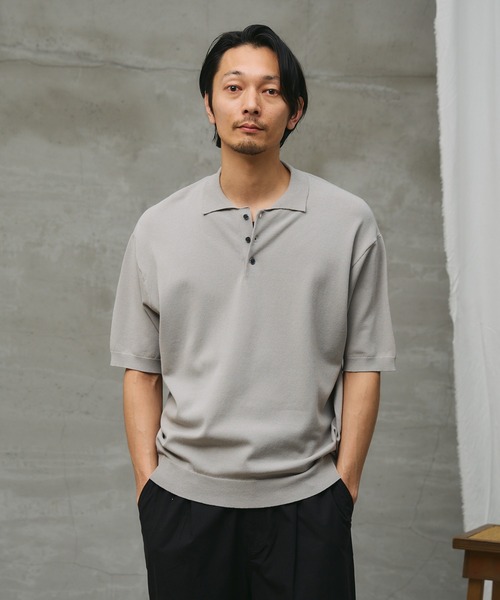 paradigm коттон модальный knit polo U